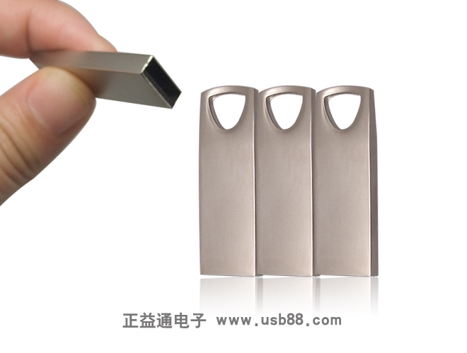 全金属直板U盘，简约大气上档次