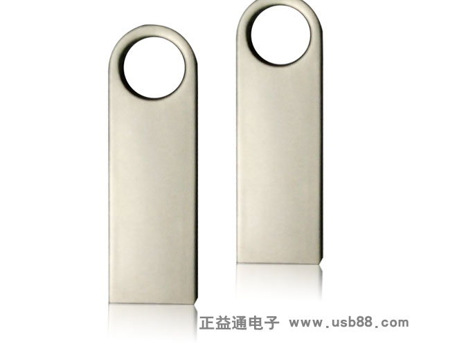一体式不锈钢全金属U盘，防水耐用